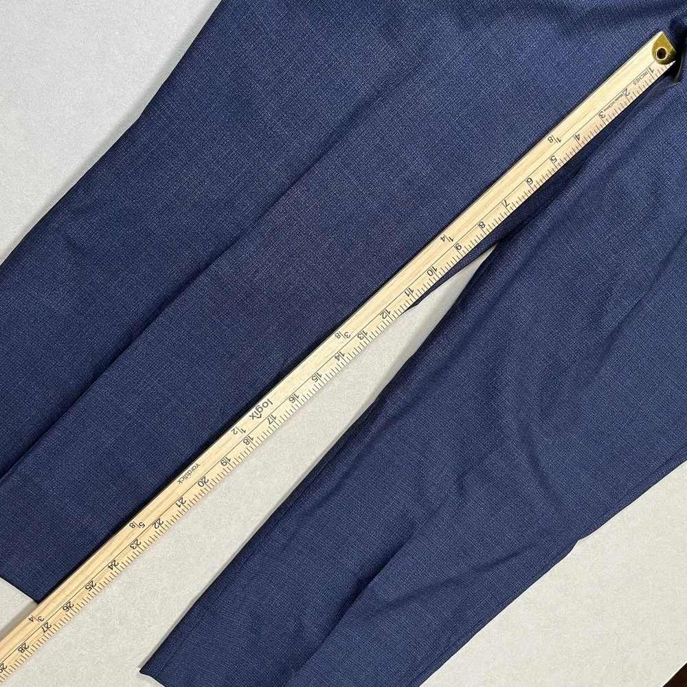 New Hart Schaffner Marx Mens Blue New York Fit Performance Traveler Pants Sz 44R